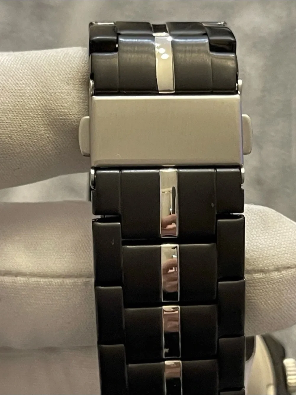 Armitron 20/5281BKTB Men's Day/Date Function Black Stainless Steel 46mm Watch